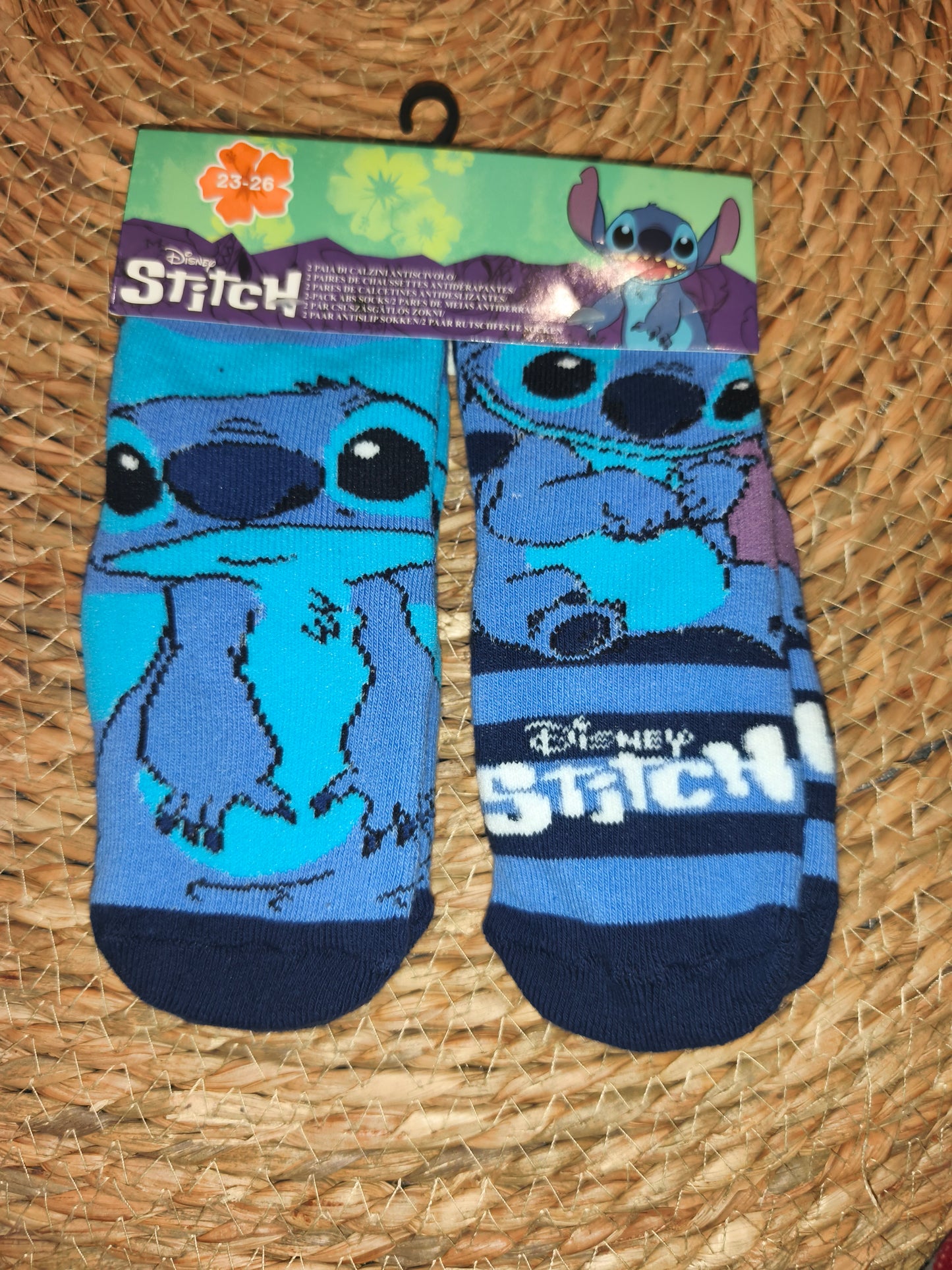 Pack 2 calcetines niño Sonic y Stitch antideslizantes