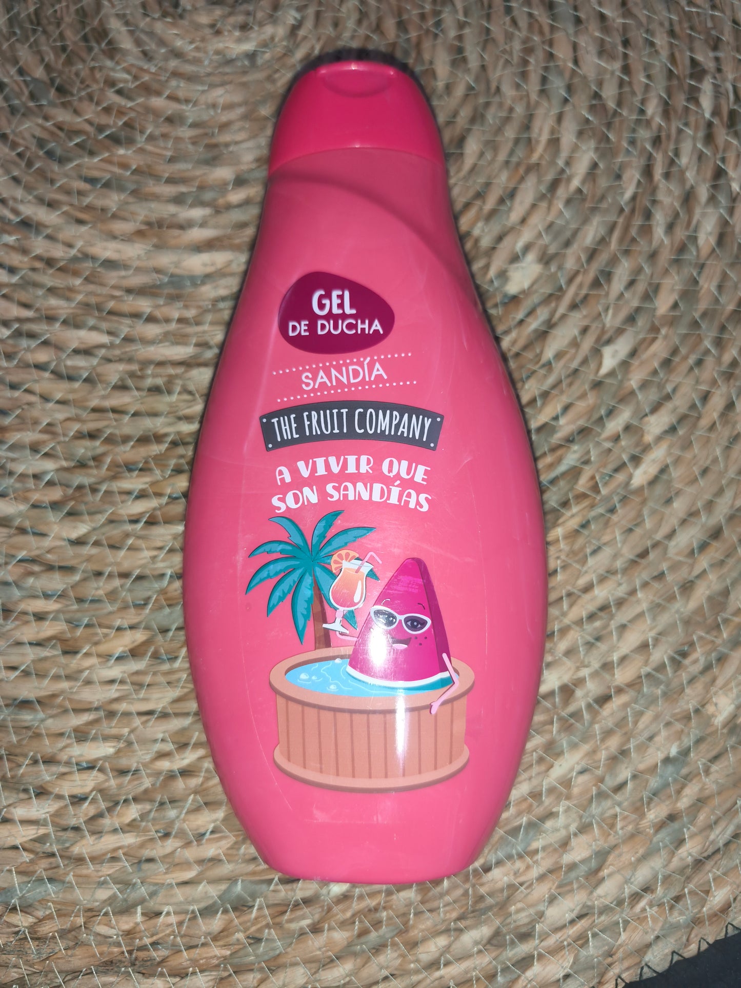 Gel de ducha The Fruit Company, Ejemplo: mora, coco, sandía, fresa nata, melón)