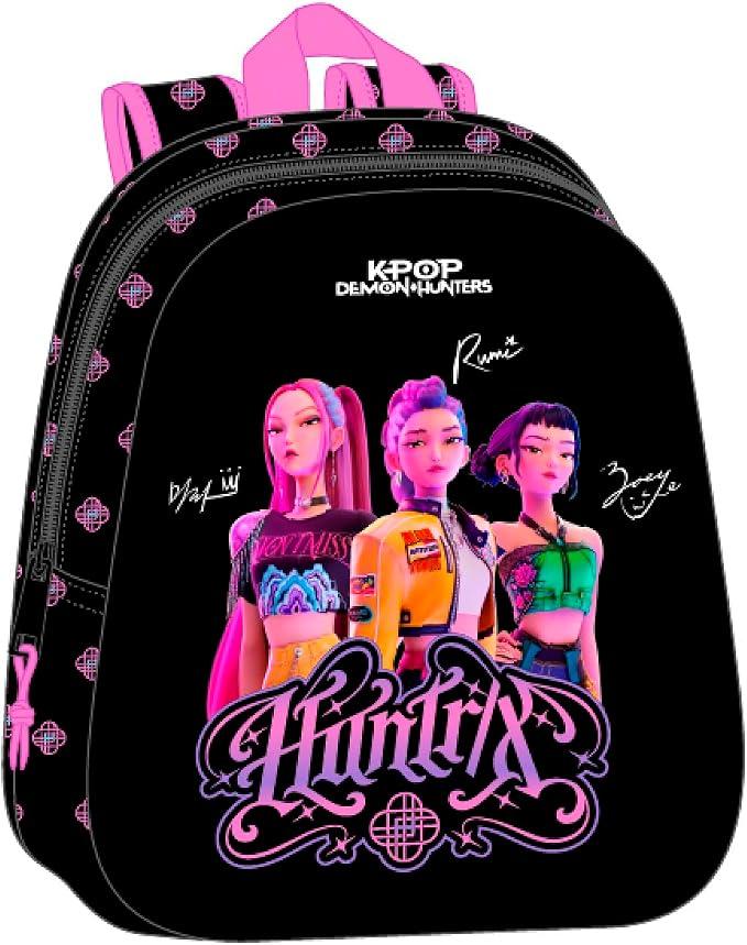 Mochila Infantil 3D 33cm KPop Demon Hunters Oficial