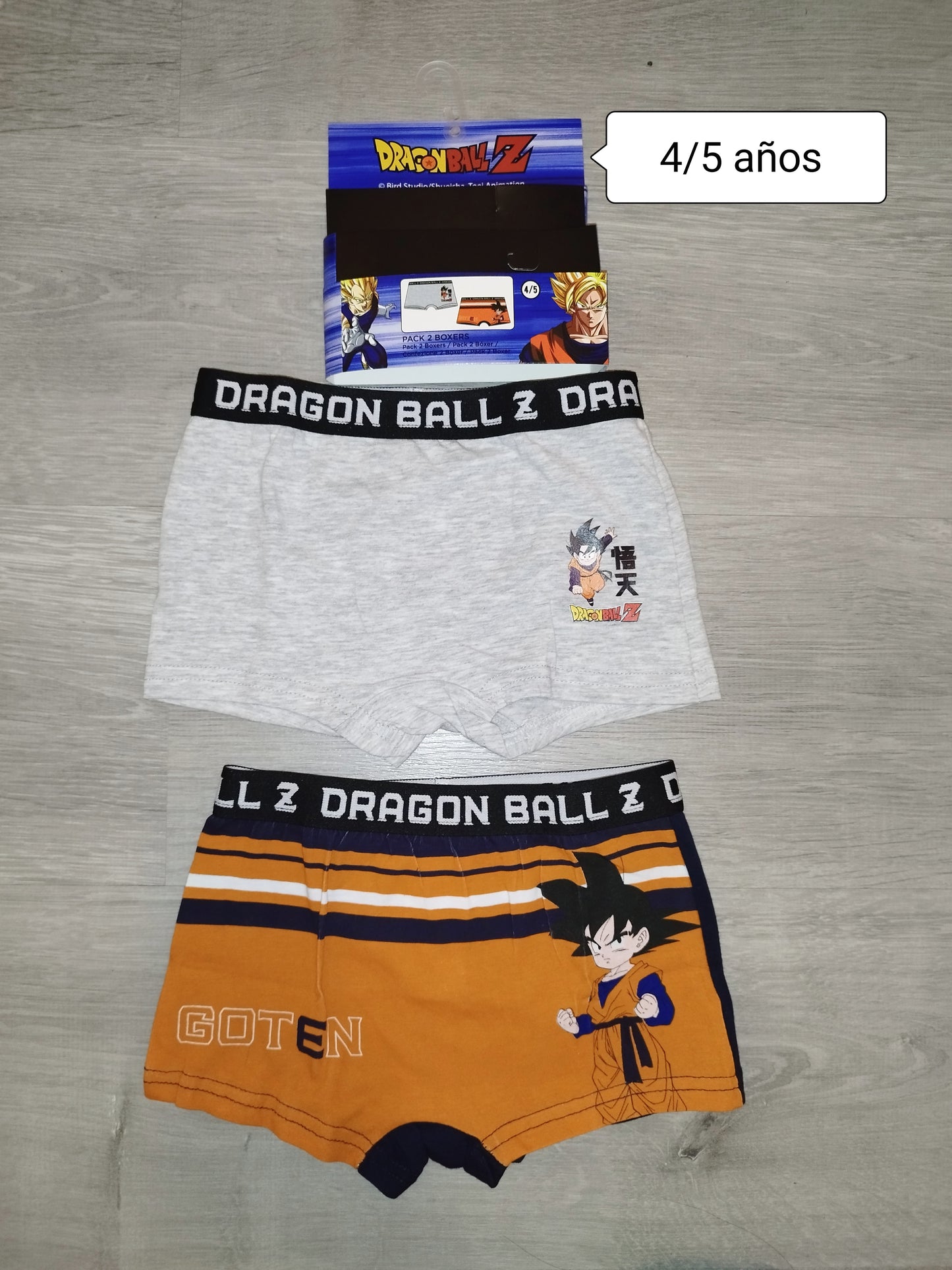 Pack 2 boxers niño Dragon Ball – ropa interior infantil Goku
