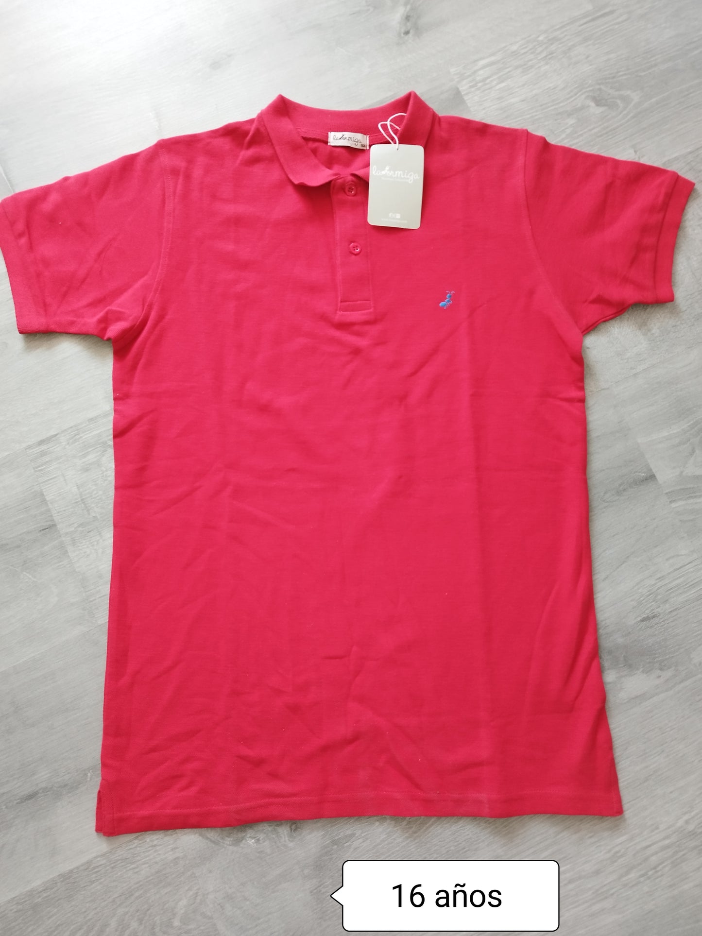 Polo juvenil La Ormiga rojo