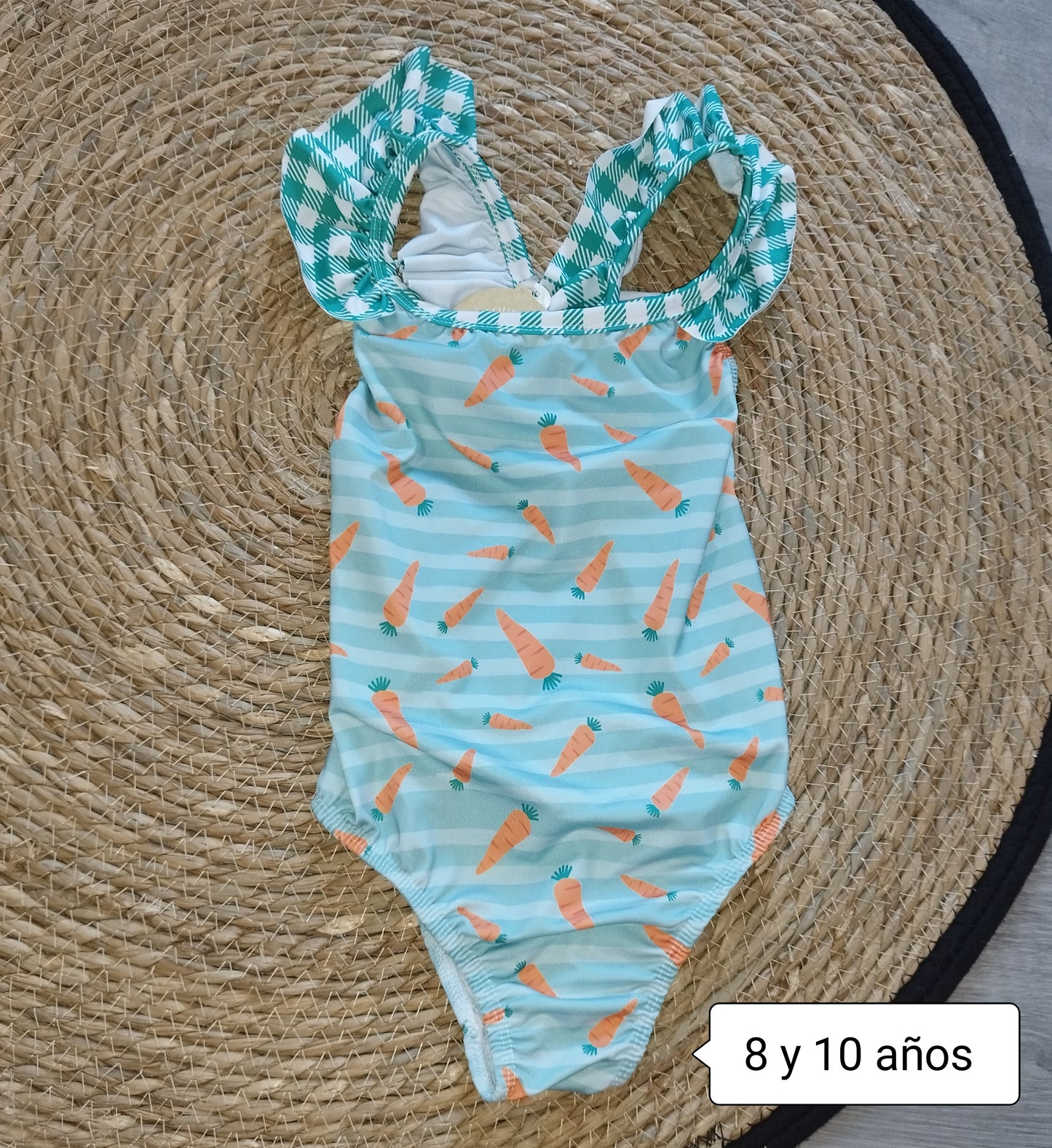 Bañador niña zanahorias