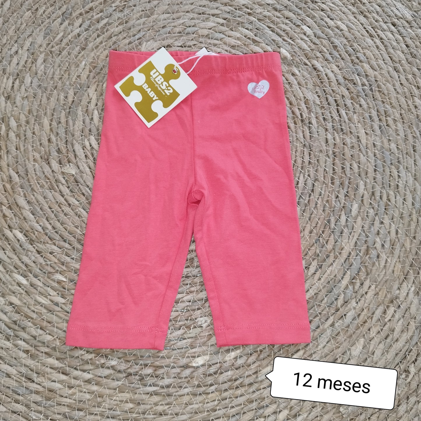 Leggings Pirata Baby Coral Flúor