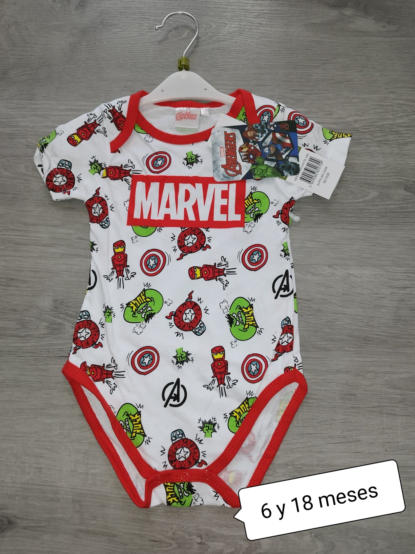 Body bebé Marvel Avengers