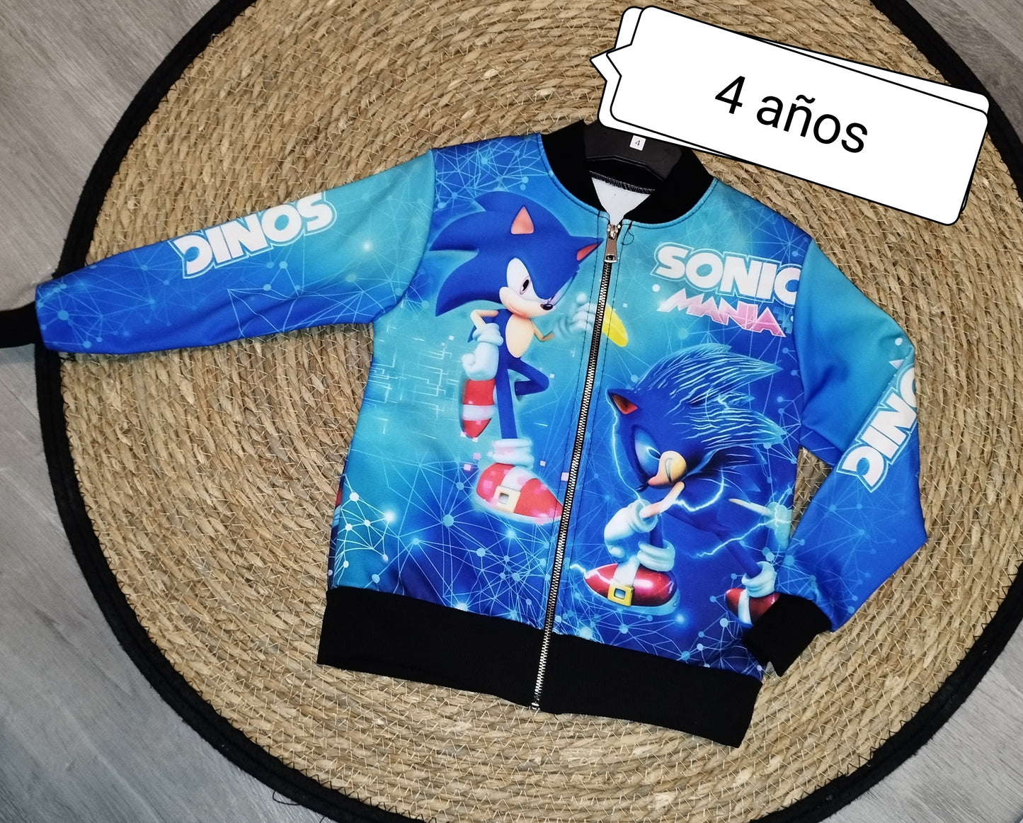 Chaqueta Sonic con Cremallera