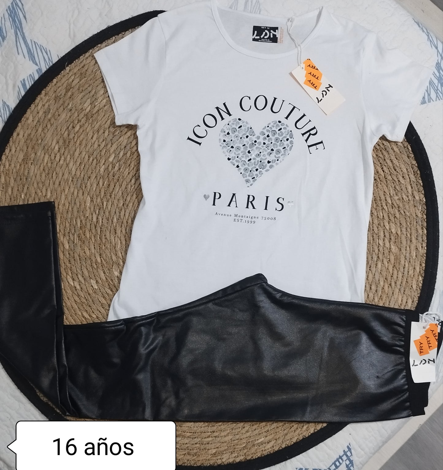Conjunto niña camiseta + pantalón
