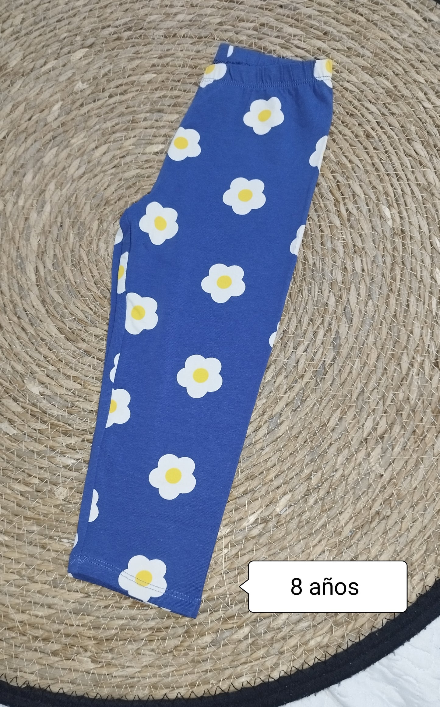 🌼 Leggings Infantiles Margaritas Azul