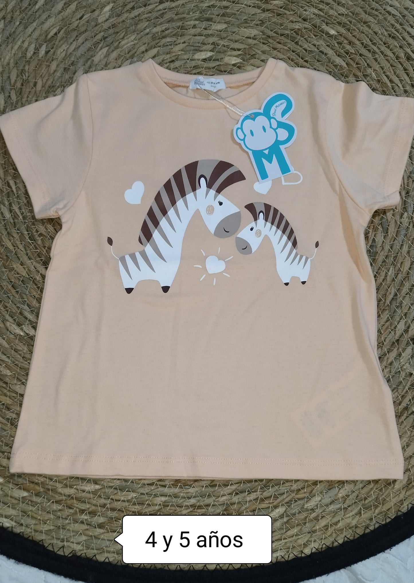 Camiseta niña cebra