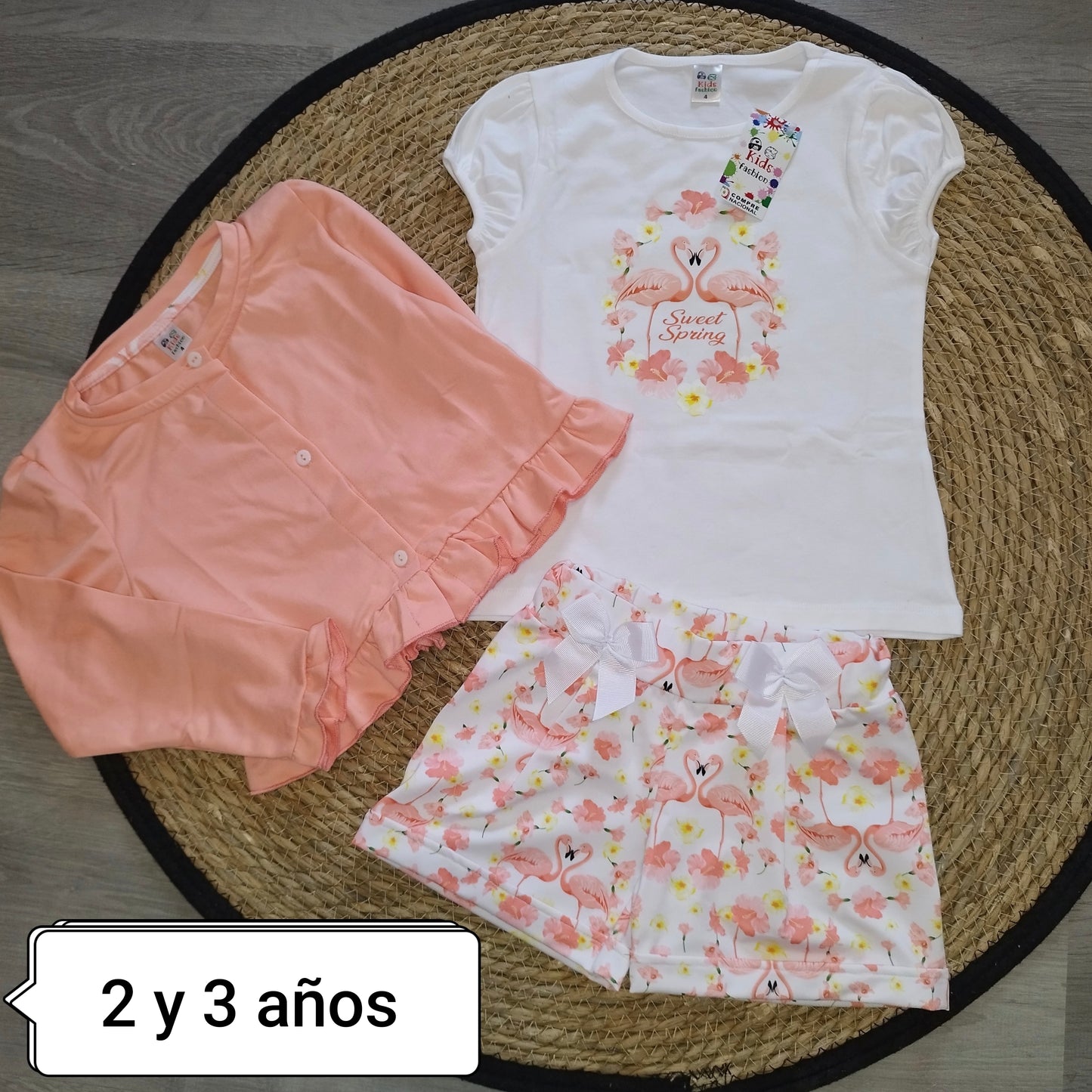 Conjunto flamencos niña verano