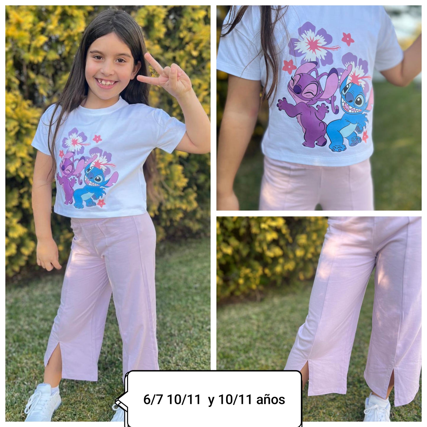 Conjunto niña verano Stitch