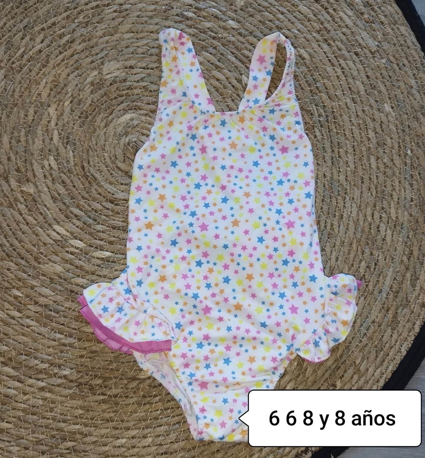 Bañador niña estrellas colores