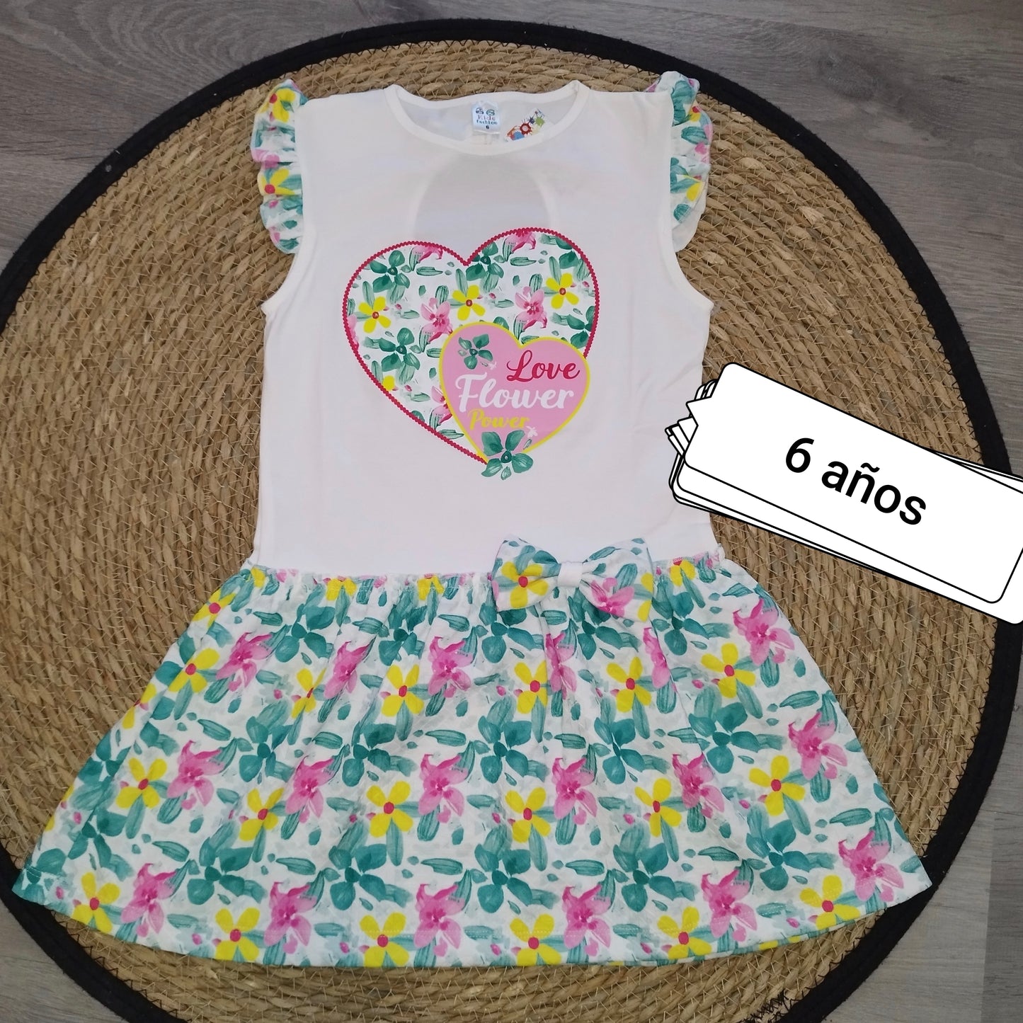 Vestido niña Love Flower flores
