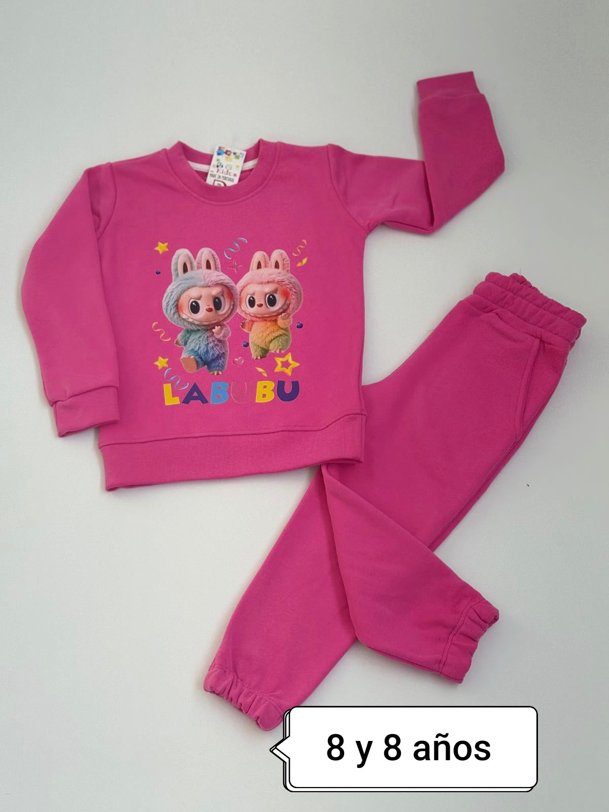 Conjunto niña rosa Labubu