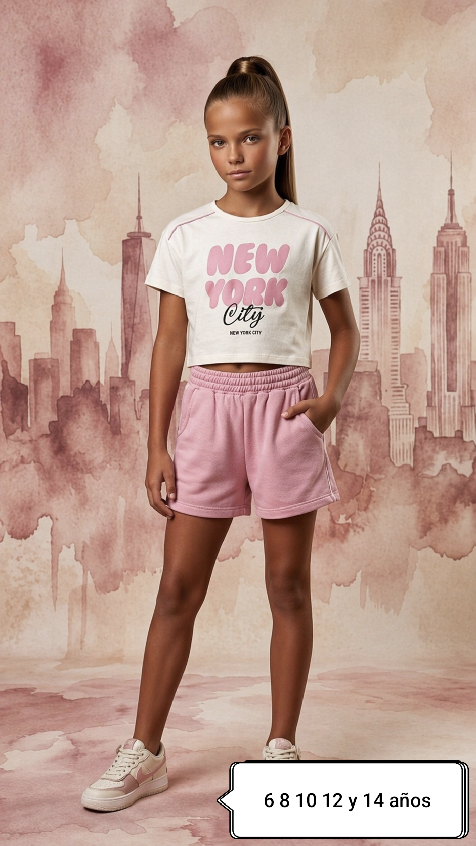 Conjunto niña moderno “New York”
