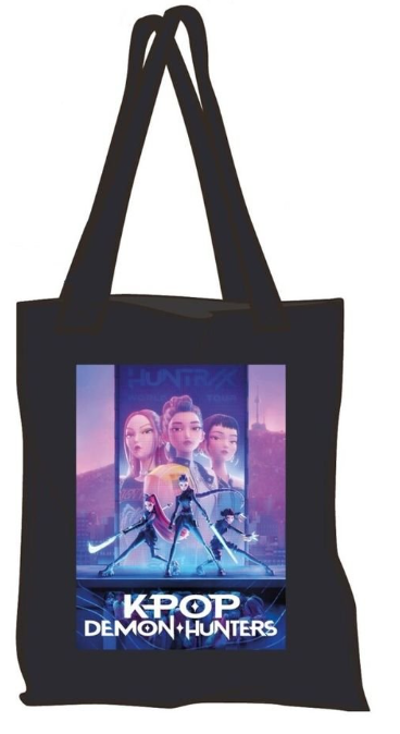 Bolso Tote Bag KPop Demon Hunters – Diseño Exclusivo Huntrix 🎤✨