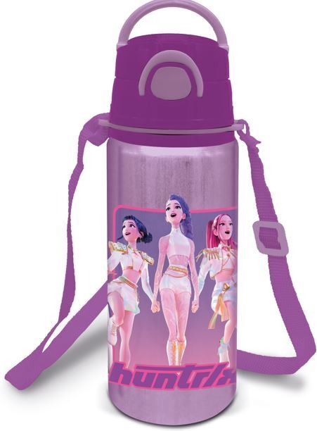 Botella Pop Up de Aluminio C/Correa 730ml K-Pop Demon Hunters