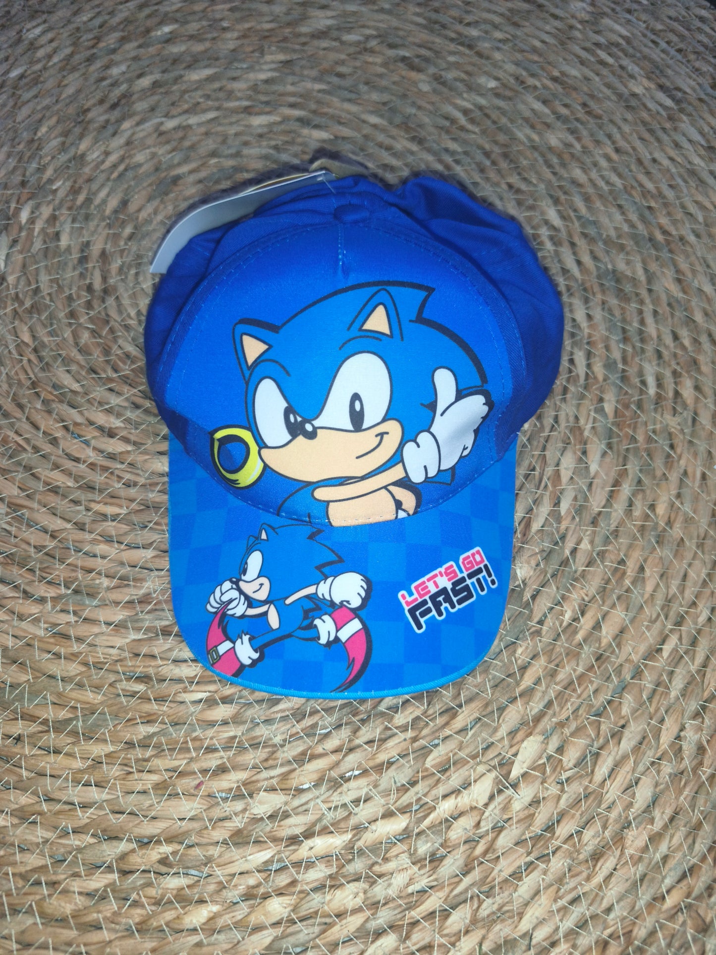 Gorra infantil Sonic azul 53cm