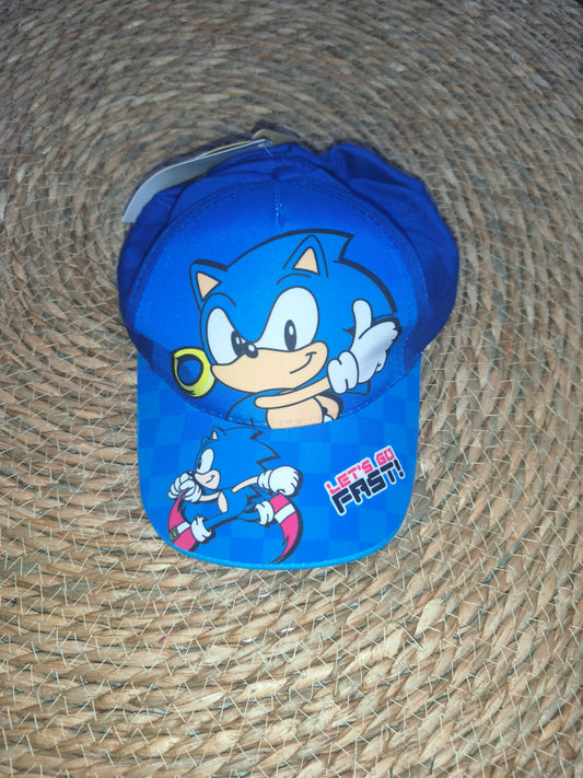 Gorra infantil Sonic azul 53cm