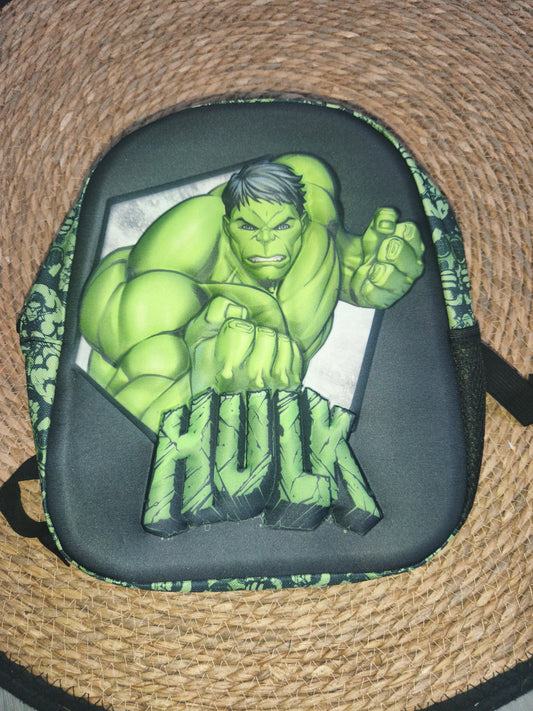 Mochila infantil Hulk Marvel 3D 33cm