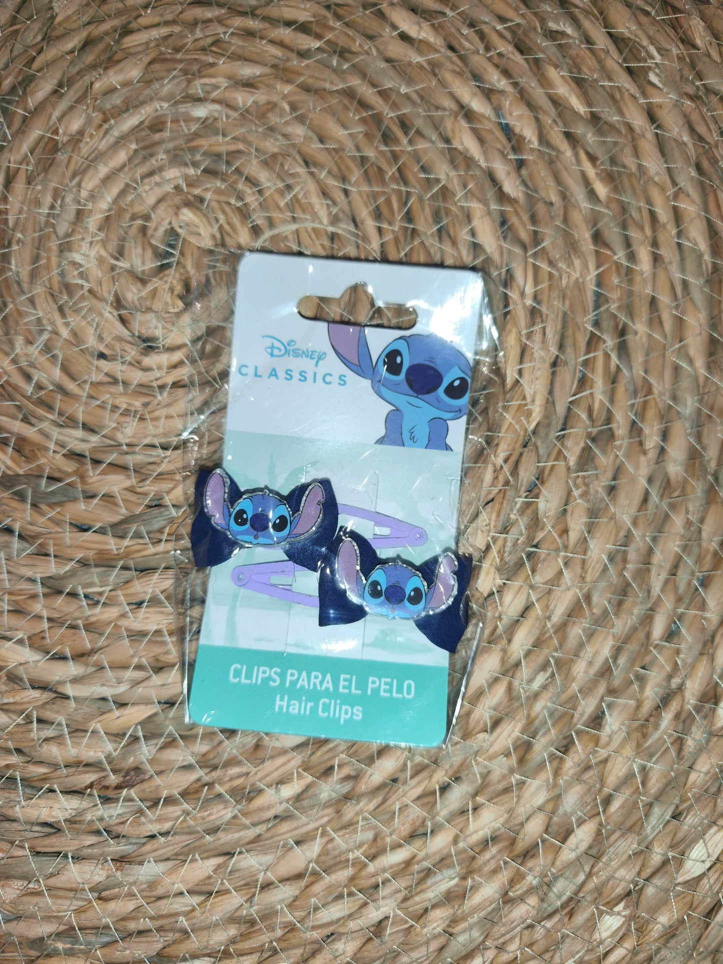 Pack Clips para el Pelo Stitch Infantil (2 unidades)