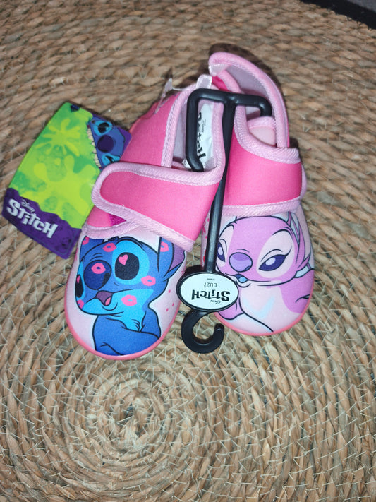 Zapatillas Casa Infantil Stitch Rosa Disney