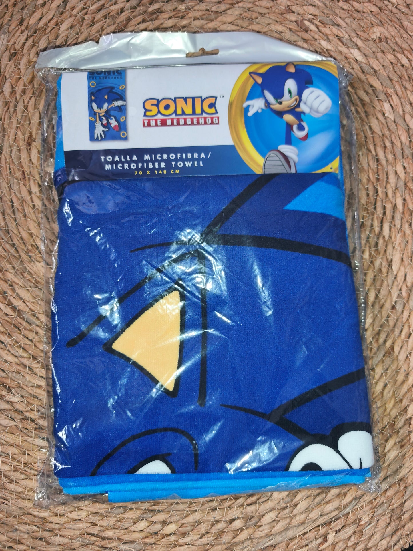 Toalla Infantil Sonic Microfibra 70x140 cm