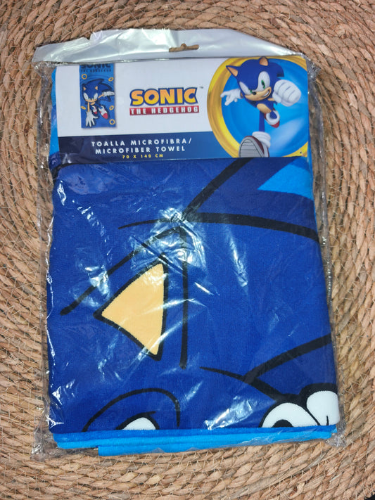 Toalla Infantil Sonic Microfibra 70x140 cm