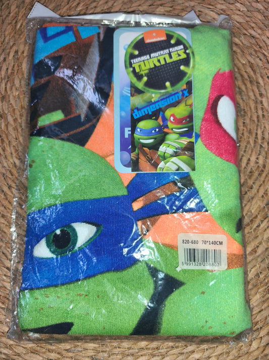 Toalla Infantil Tortugas Ninja 70x140 cm Playa Piscina Microfibra