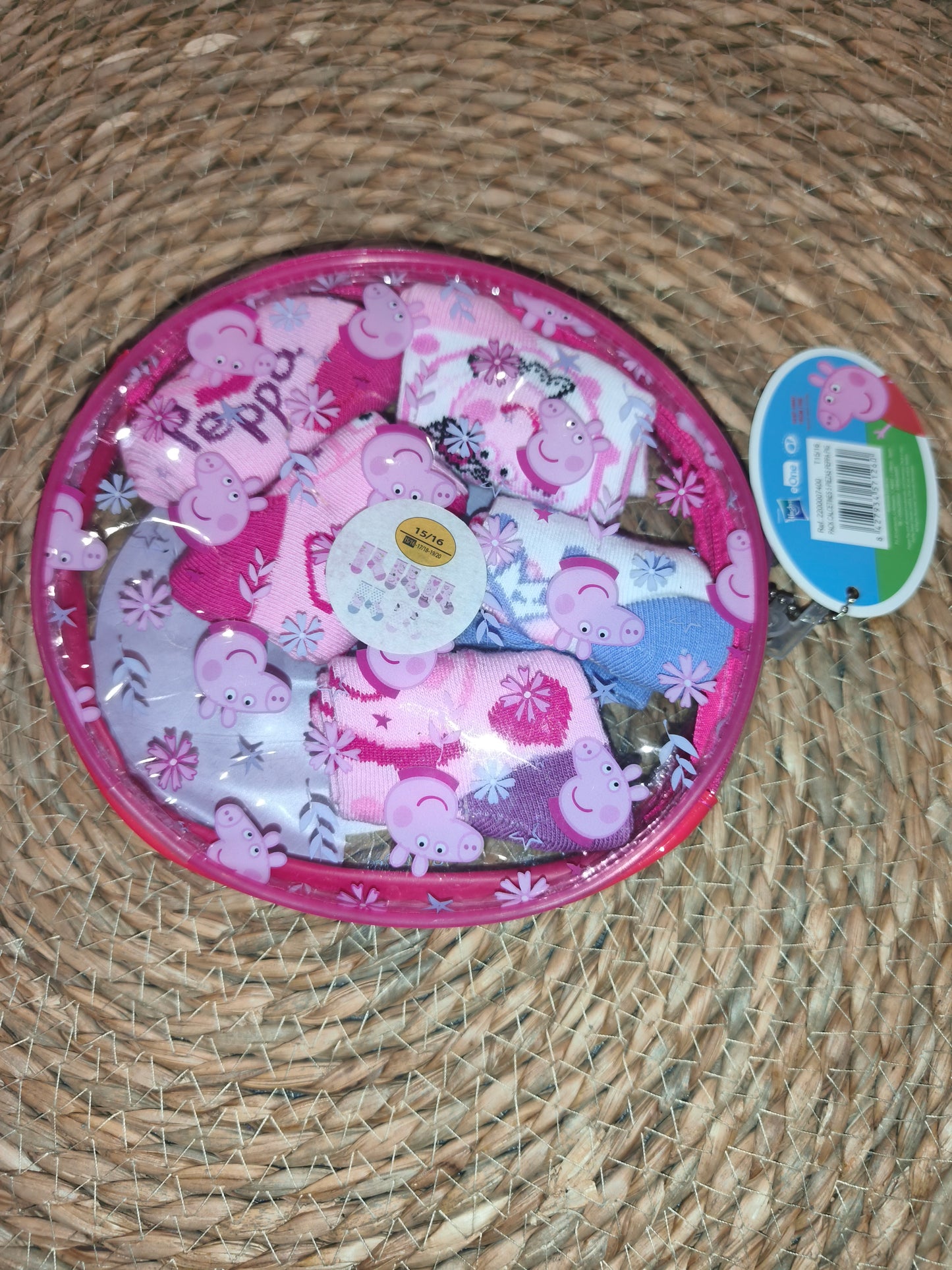 Pack 5 Pares Calcetines Peppa Pig Niña con Estuche Regalo