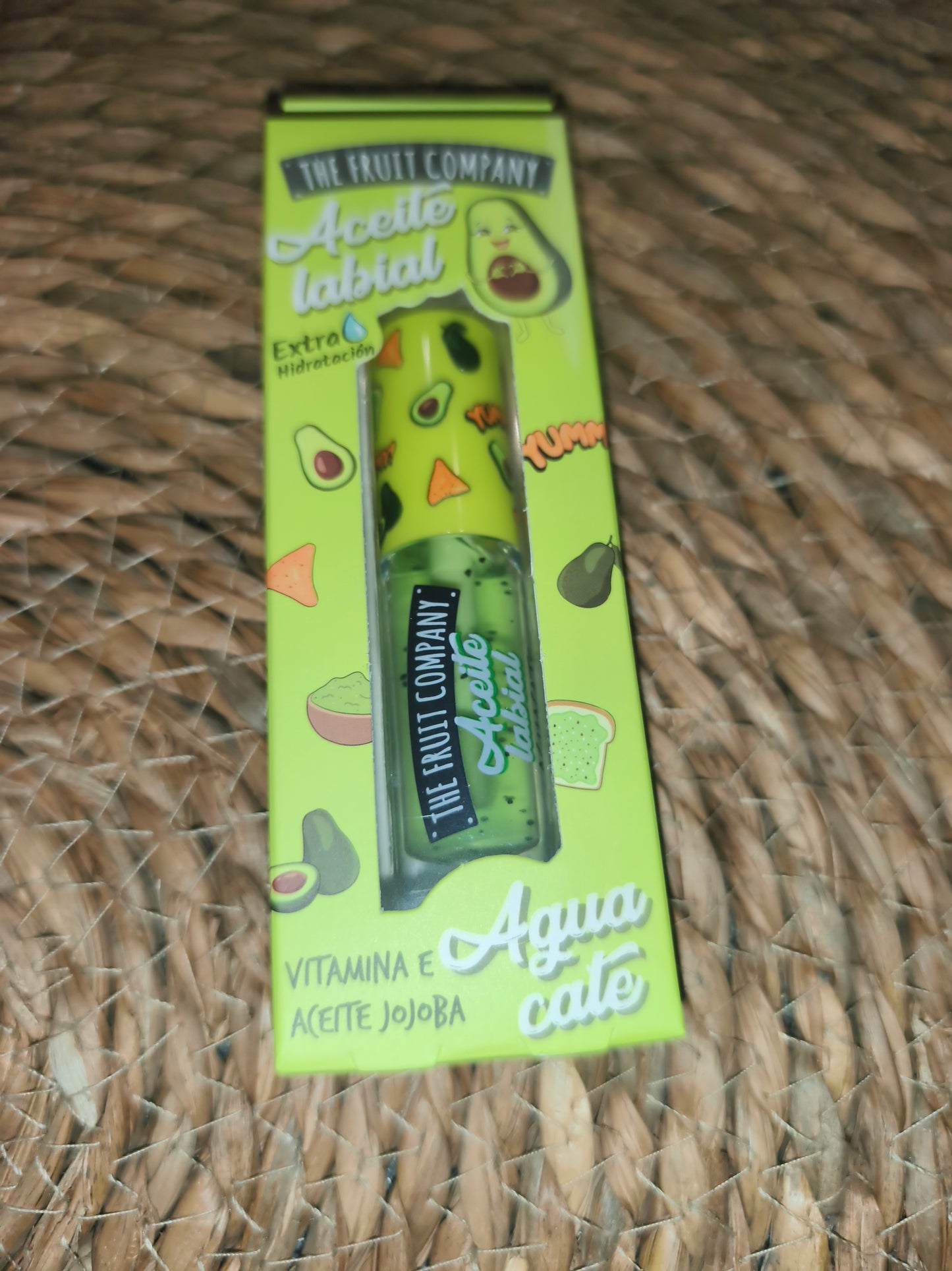 Aceite labial hidratante The Fruit Company – Varios aromas (jojoba + vitamina E)