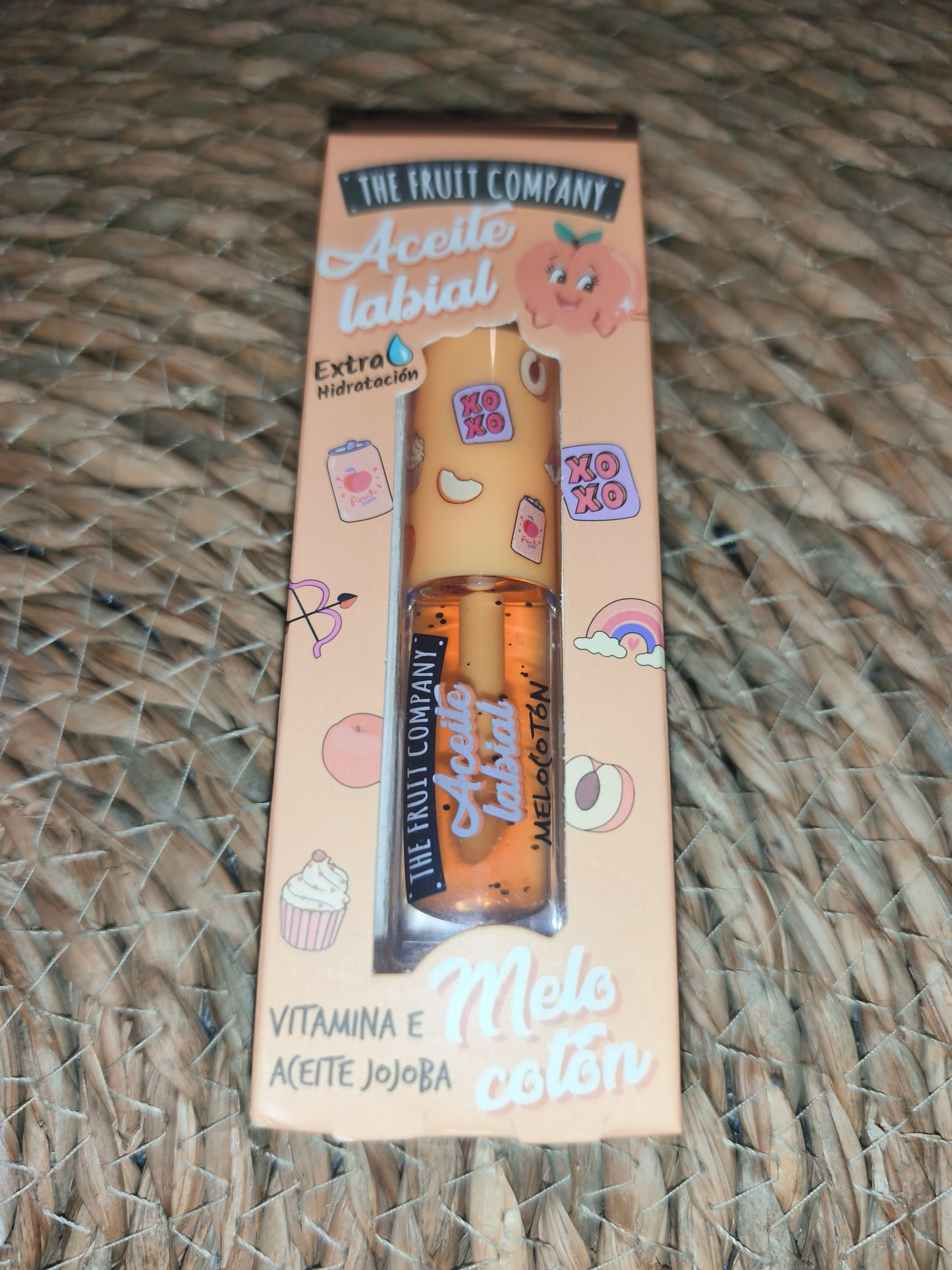Aceite labial hidratante The Fruit Company – Varios aromas (jojoba + vitamina E)