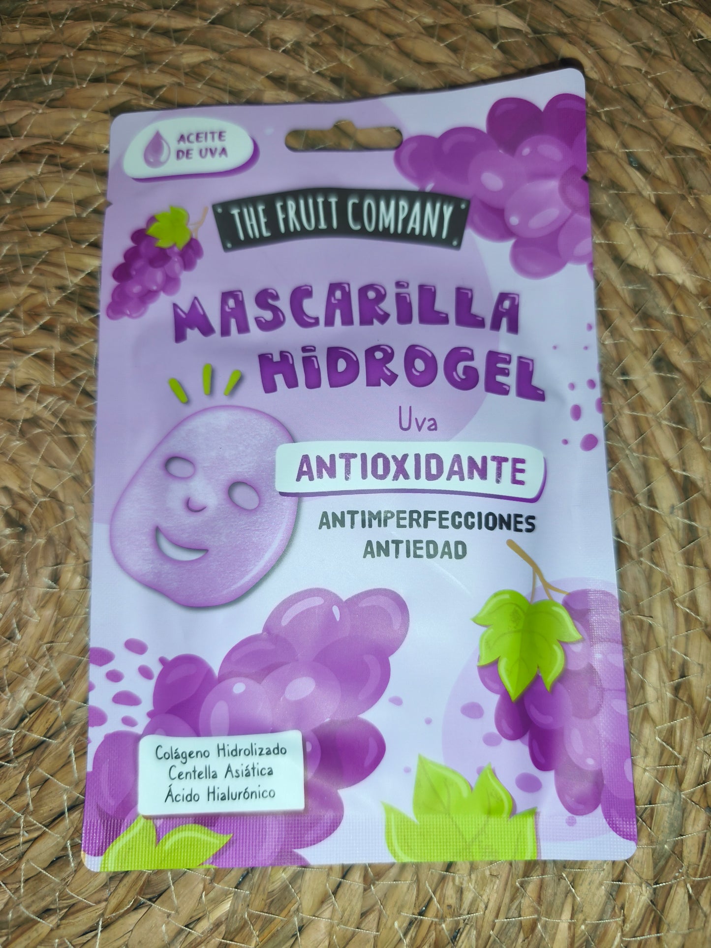 Mascarilla facial hidrogel The Fruit Company – Hidratante, reafirmante y purificante (varios tipos)