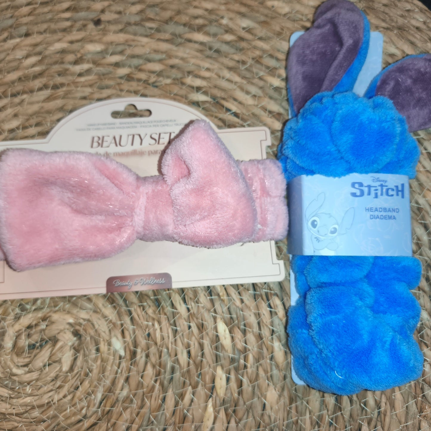 Diadema maquillaje suave (lazo / Stitch) – Beauty set facial