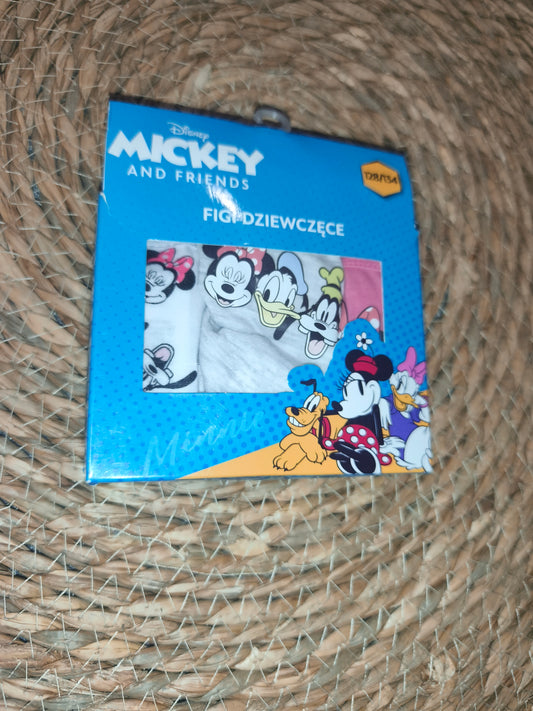 Pack 3 braguitas niña Disney Mickey & Friends – algodón
