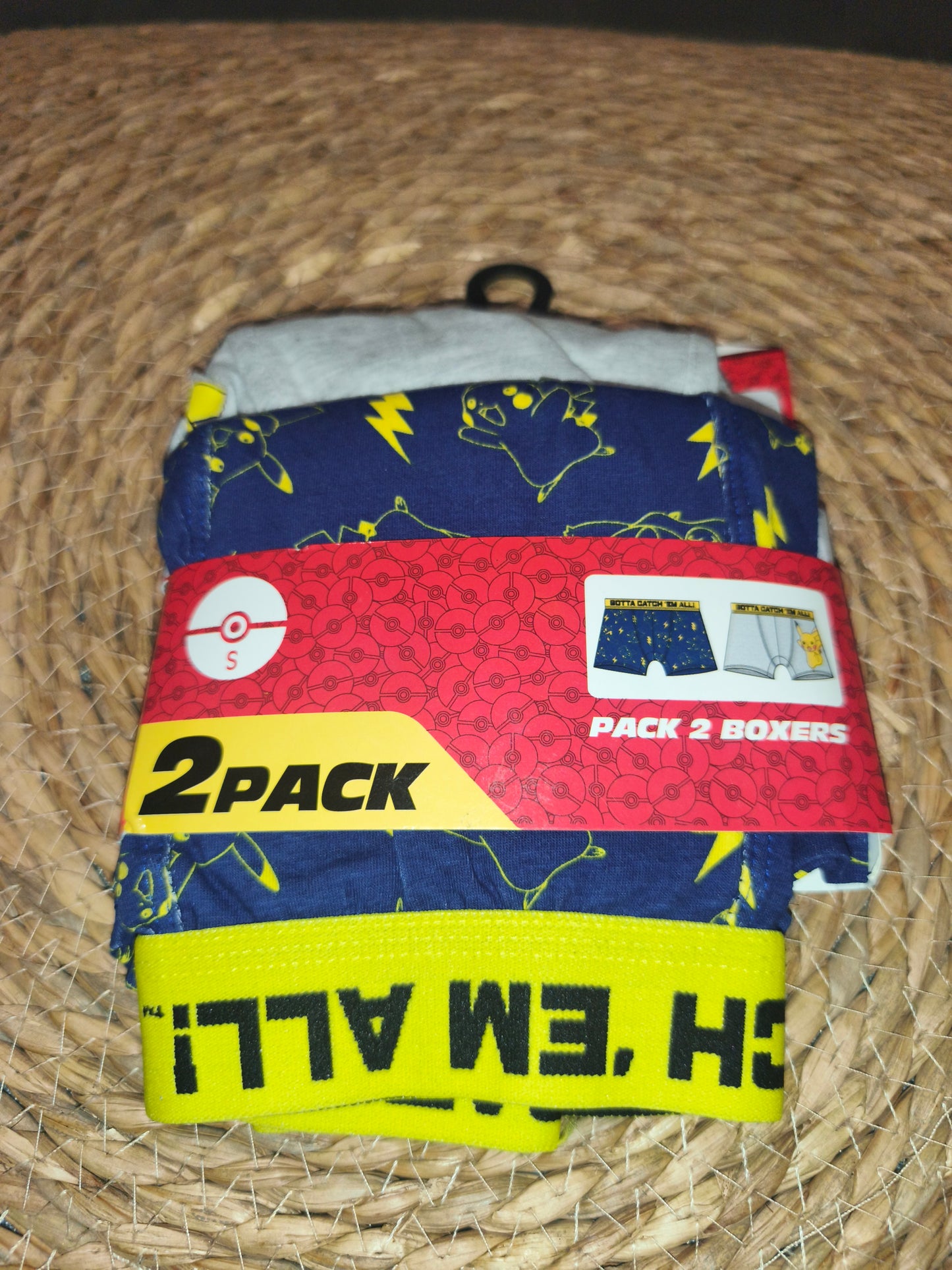 Pack 2 boxers adulto Pokémon Pikachu – ropa interior infantil