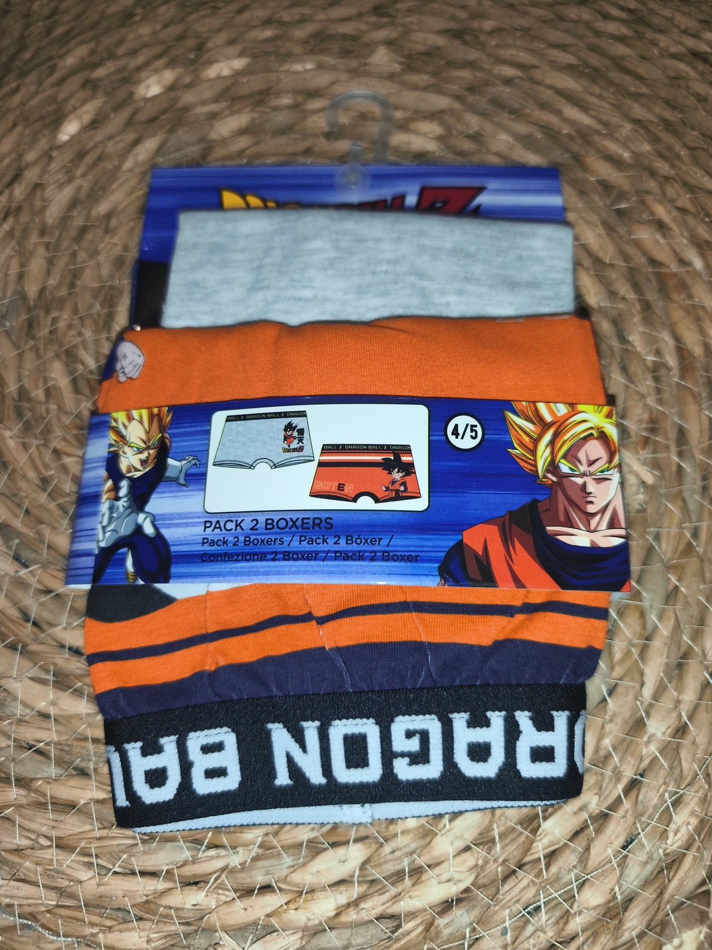 Pack 2 boxers niño Dragon Ball – ropa interior infantil Goku