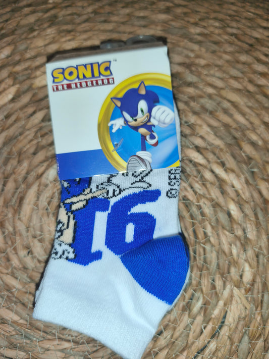 Pack 3 calcetines tobilleros Sonic niño