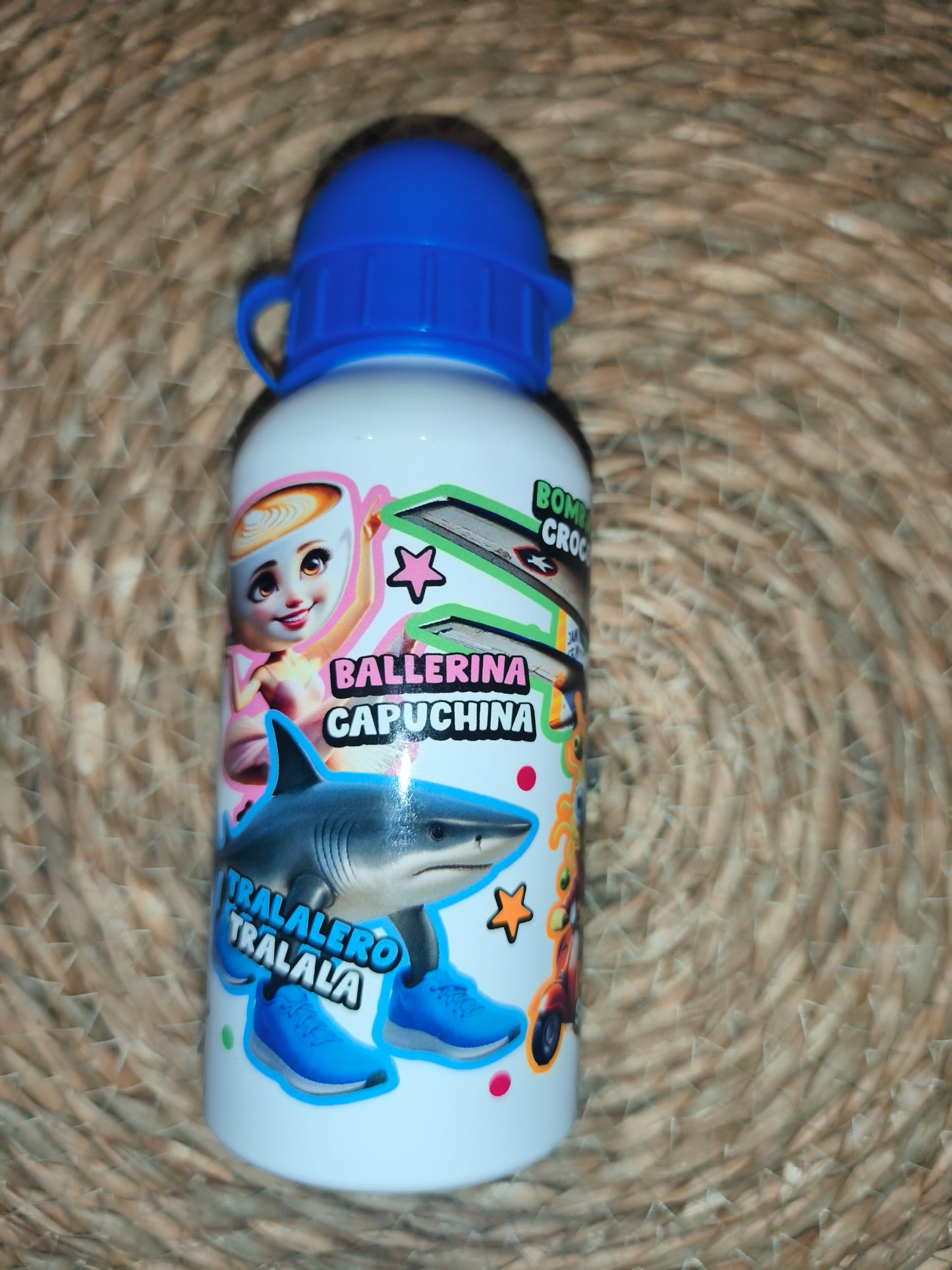 Botella infantil divertida con dibujos | Cantimplora ligera niños | Ballerina Capuchina
