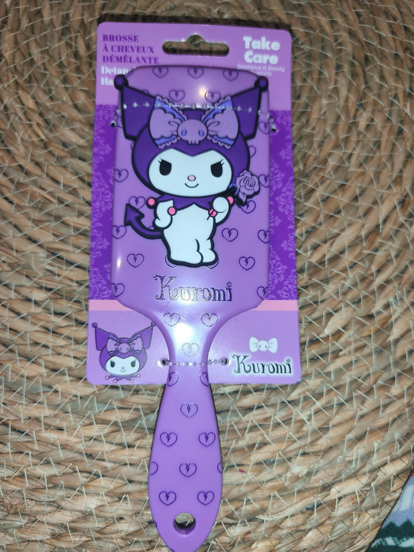 Cepillo desenredante Kuromi | Cepillo pelo infantil Sanrio | Antitirones