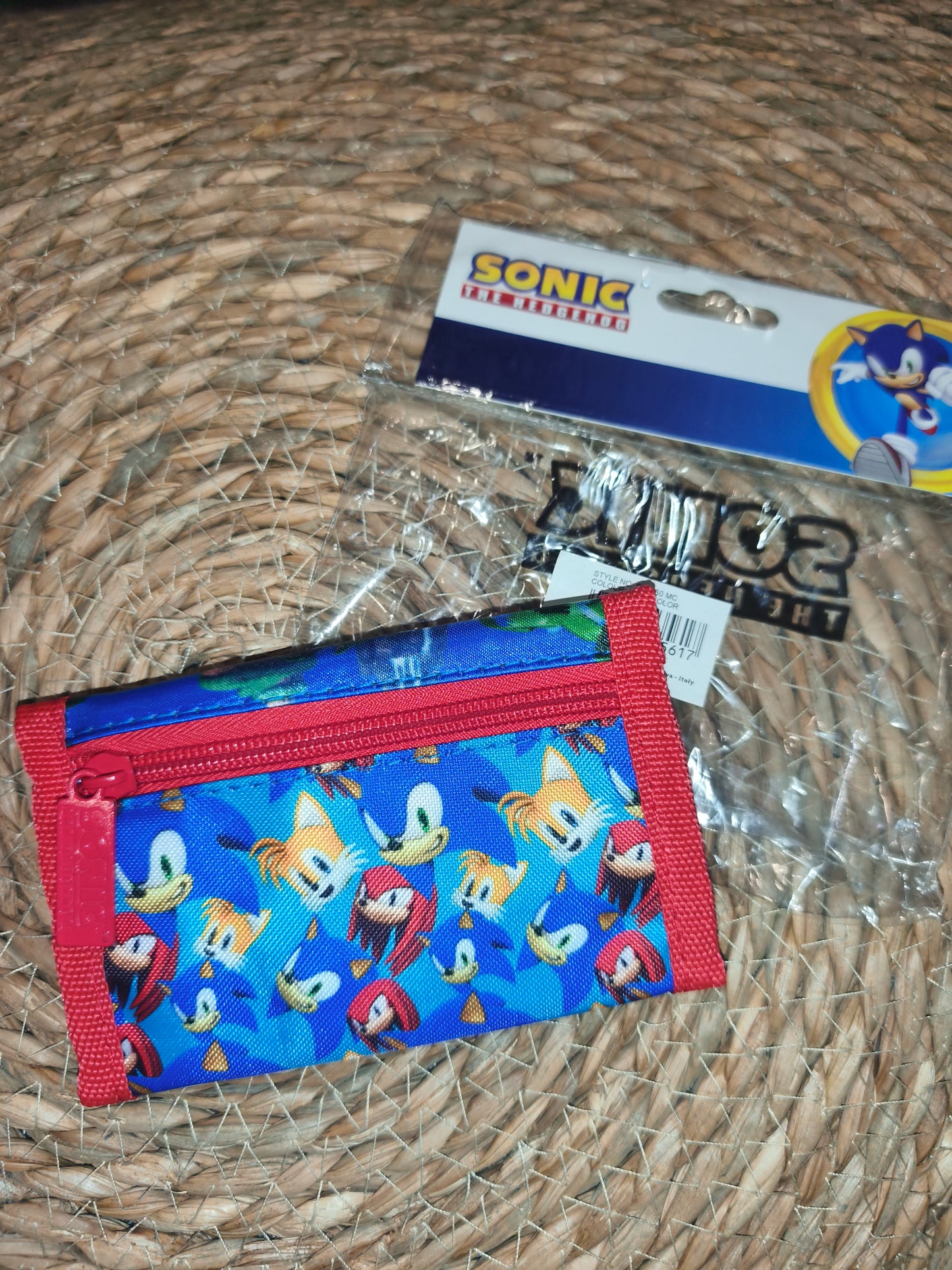 Cartera Sonic | Billetera infantil Sonic The Hedgehog | Monedero niño