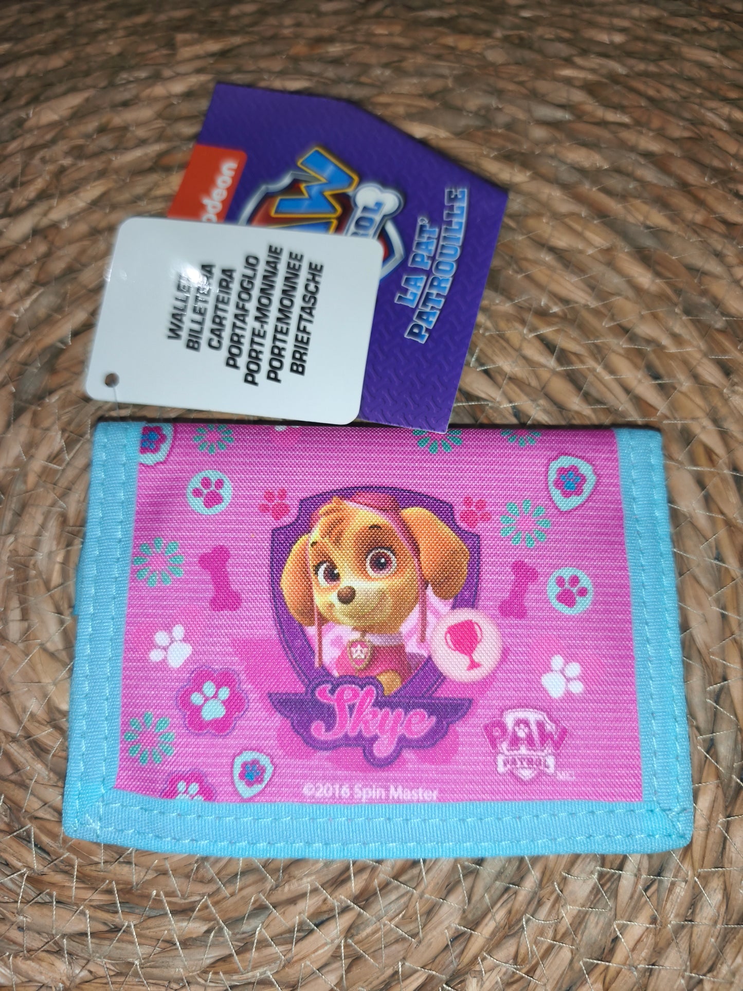 Cartera Patrulla Canina Skye | Billetera infantil Paw Patrol | Monedero niña
