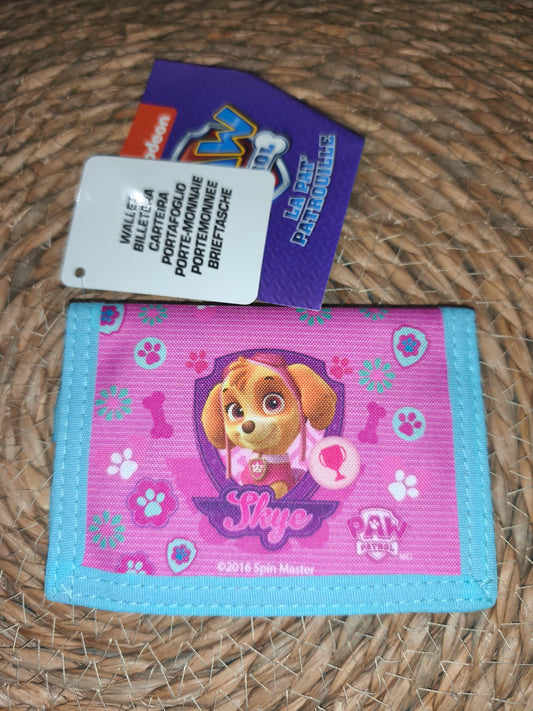 Cartera Patrulla Canina Skye | Billetera infantil Paw Patrol | Monedero niña