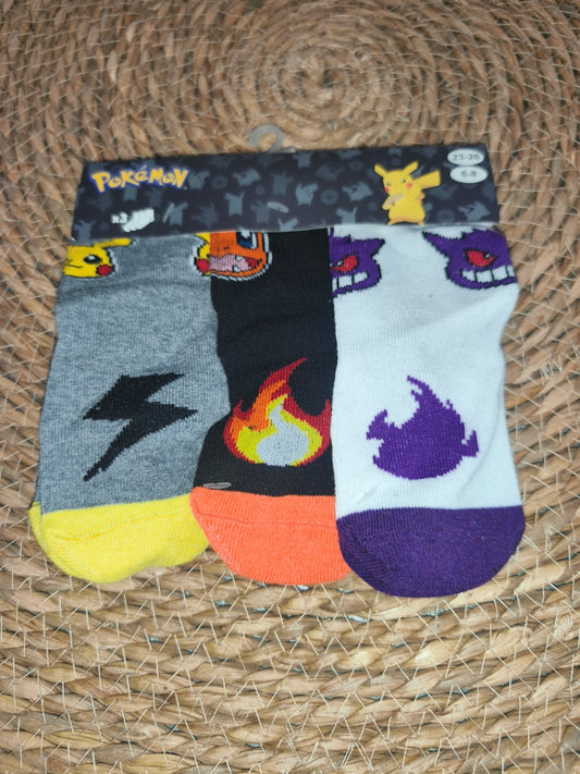 Pack 3 Pares de Calcetines Pokémon