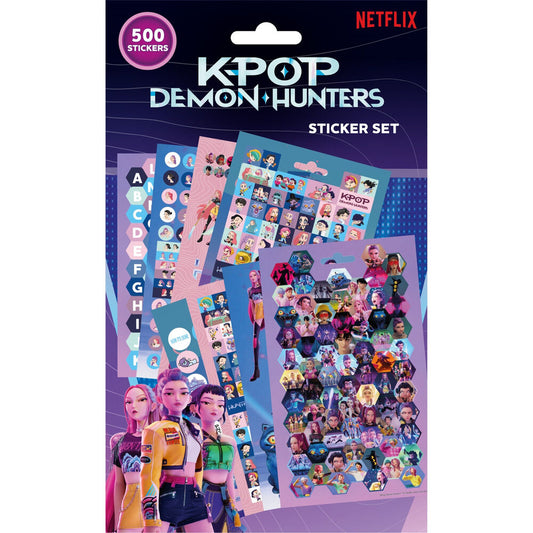 Libreta de pegatinas 500 piezas K-POP Demon Hunters