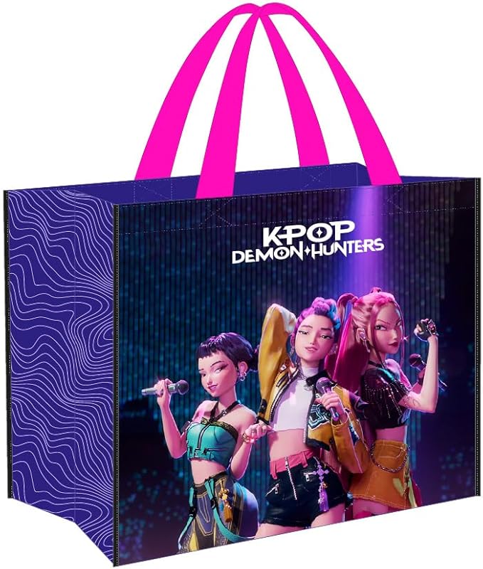 Bolso Reutilizable KPop Demon Hunters – Extra Grande 💜🎤
