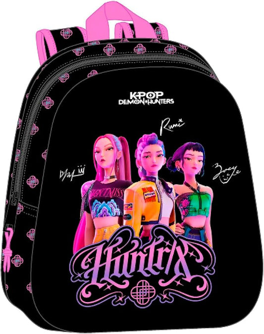 Mochila Infantil 3D 33cm KPop Demon Hunters Oficial