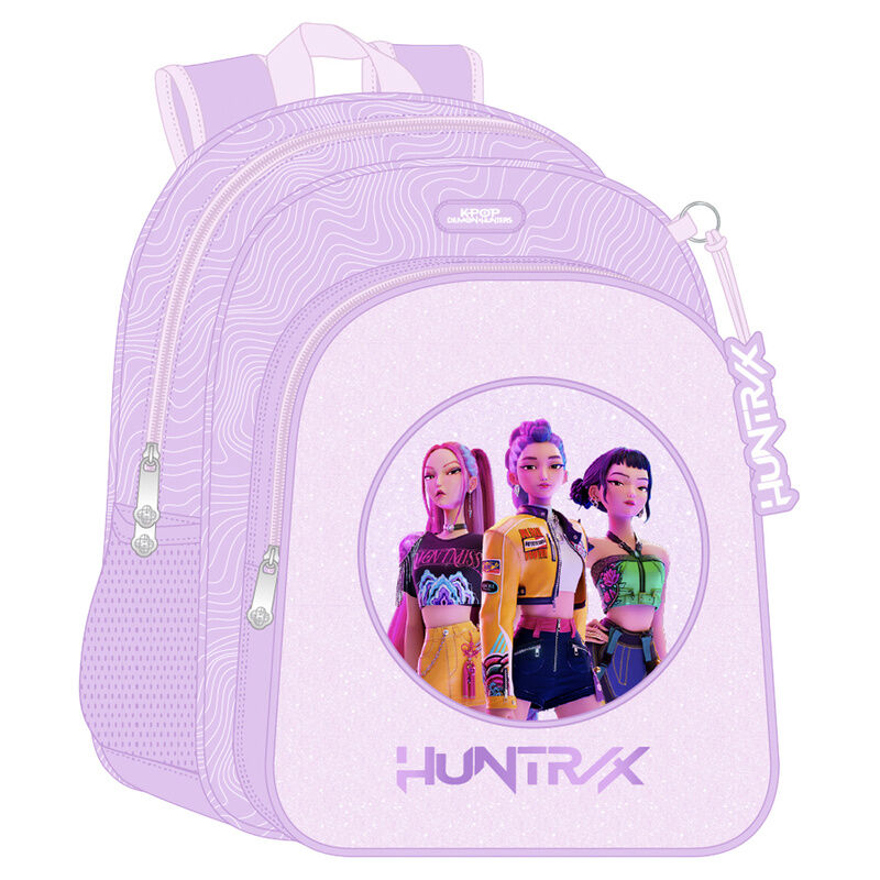 Mochila Iconic K-pop Demon Hunters 38cm adaptable