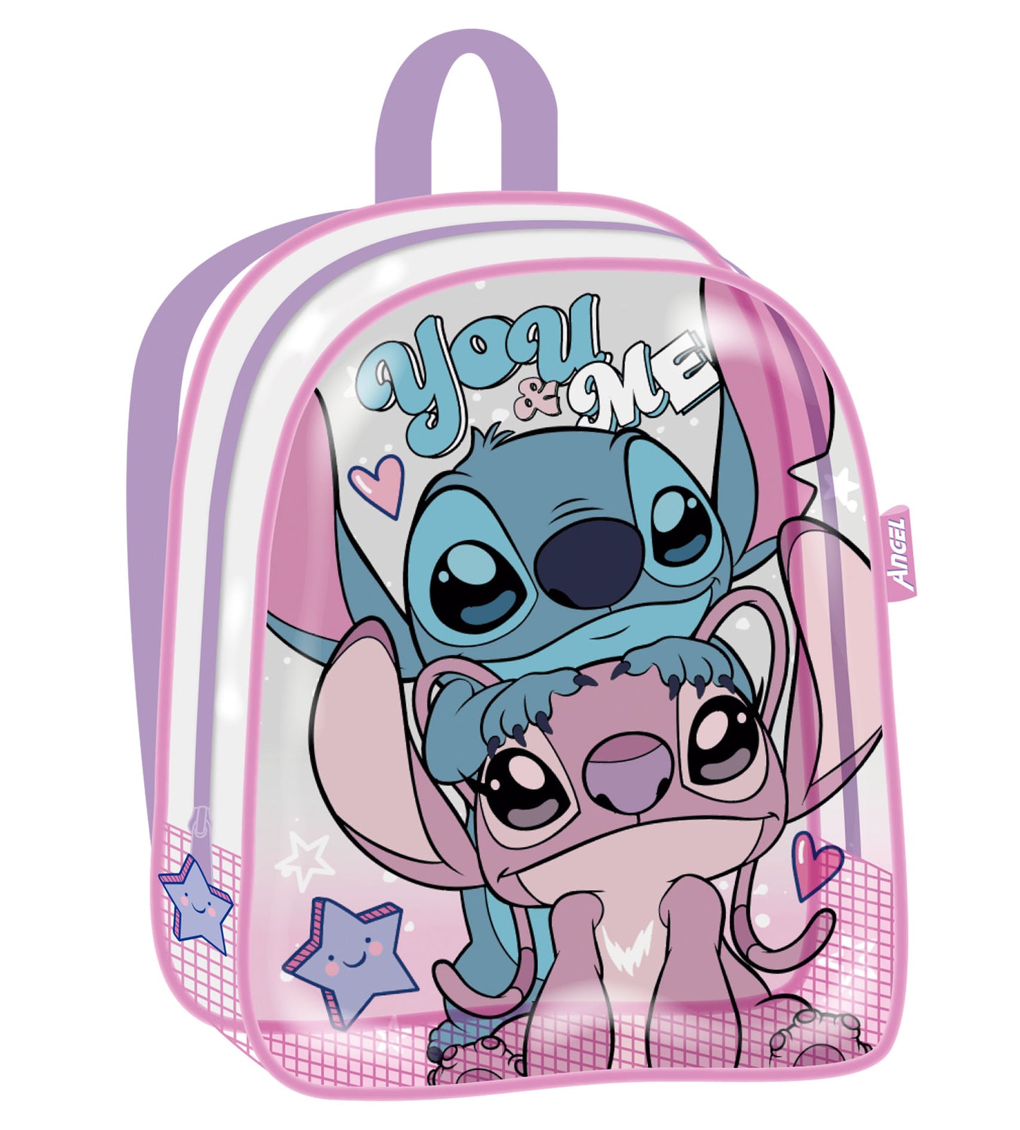 Mochila De Playa Transparente De 31X25X23Cm De Lilo & Stitch