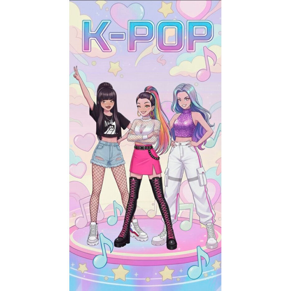 Toalla de Playa K-Pop Infantil 70x140 cm