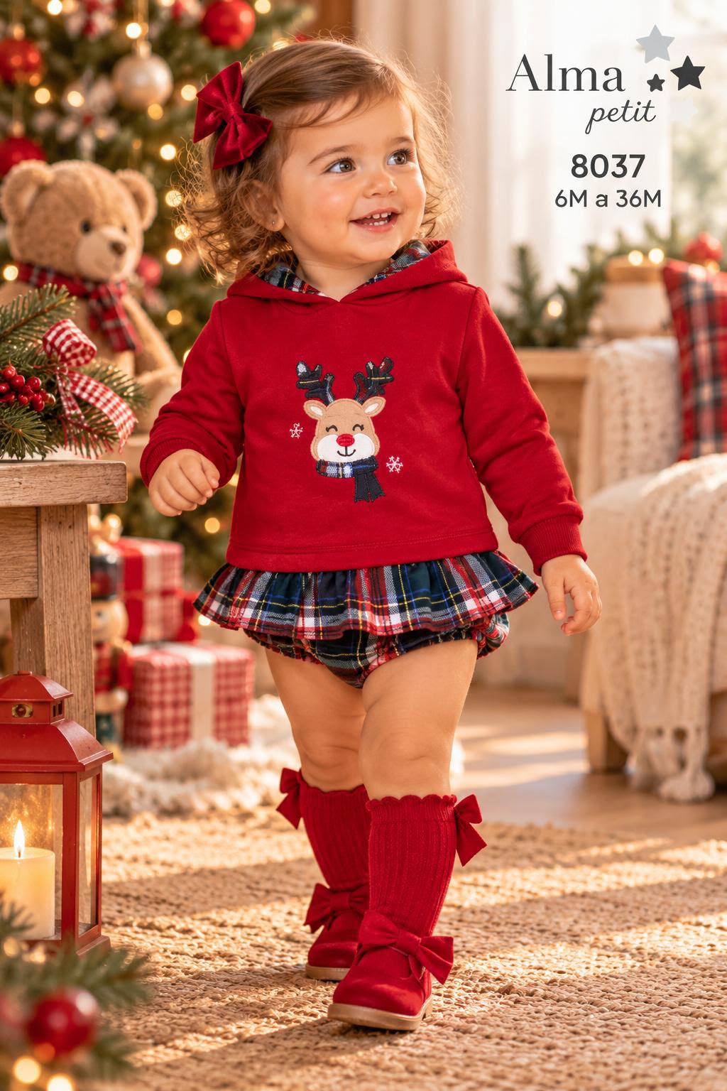 CONJUNTO BEBE NIÑA RENO ALMA
